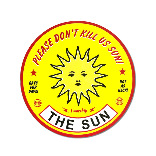 Cosmic Overlord: Sun Round Sticker
