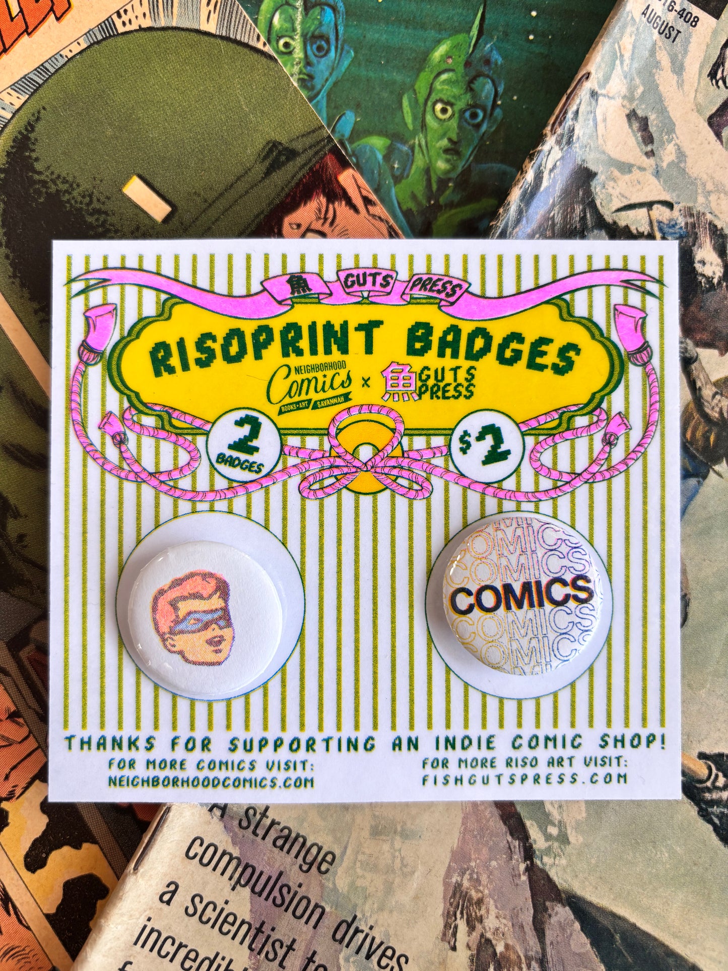 NBRHD Risoprint Badges