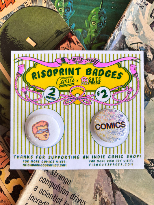NBRHD Risoprint Badges