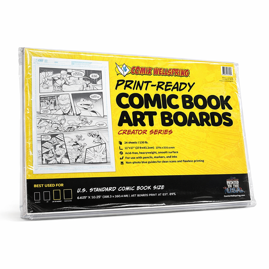 Print Ready Comic Book Art Boards - Comix Wellspring
