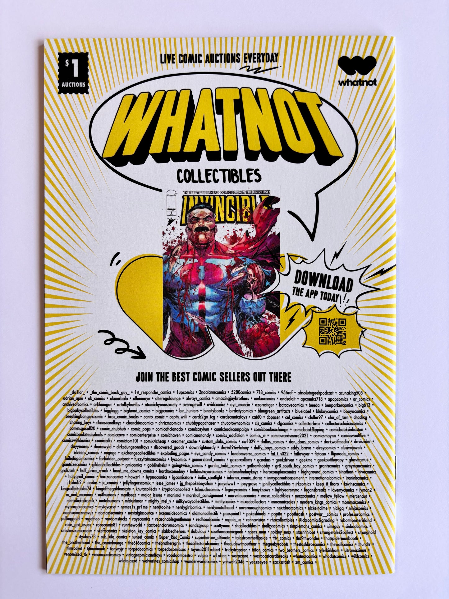 Invincible #1 Whatnot Exclusive Virgin Variant