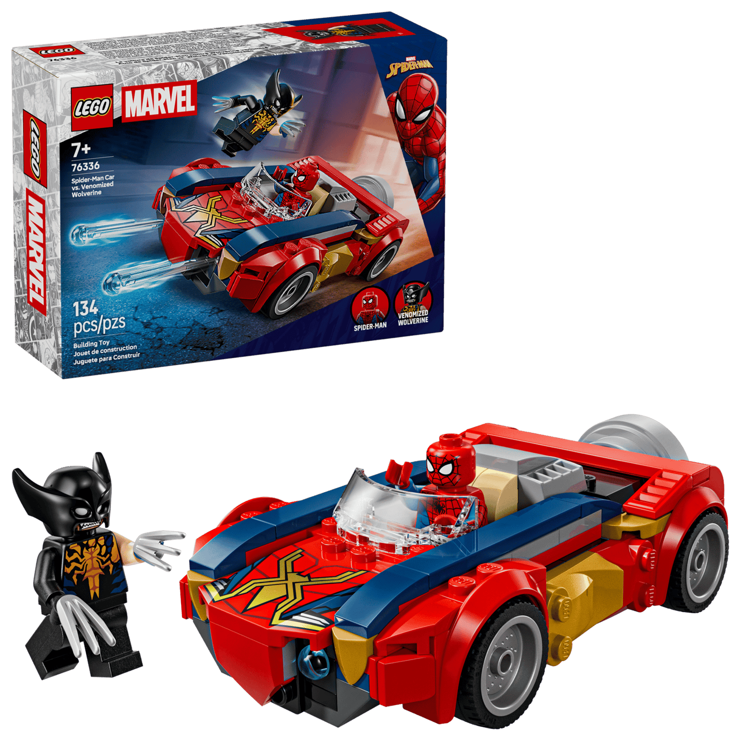 LEGO Spider-Man Car vs. Venomized Wolverine (76336)