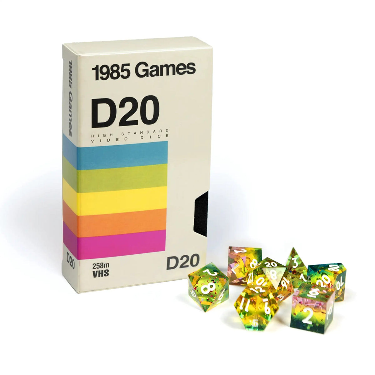 VHS Sharp Edge Dice - Rainbow