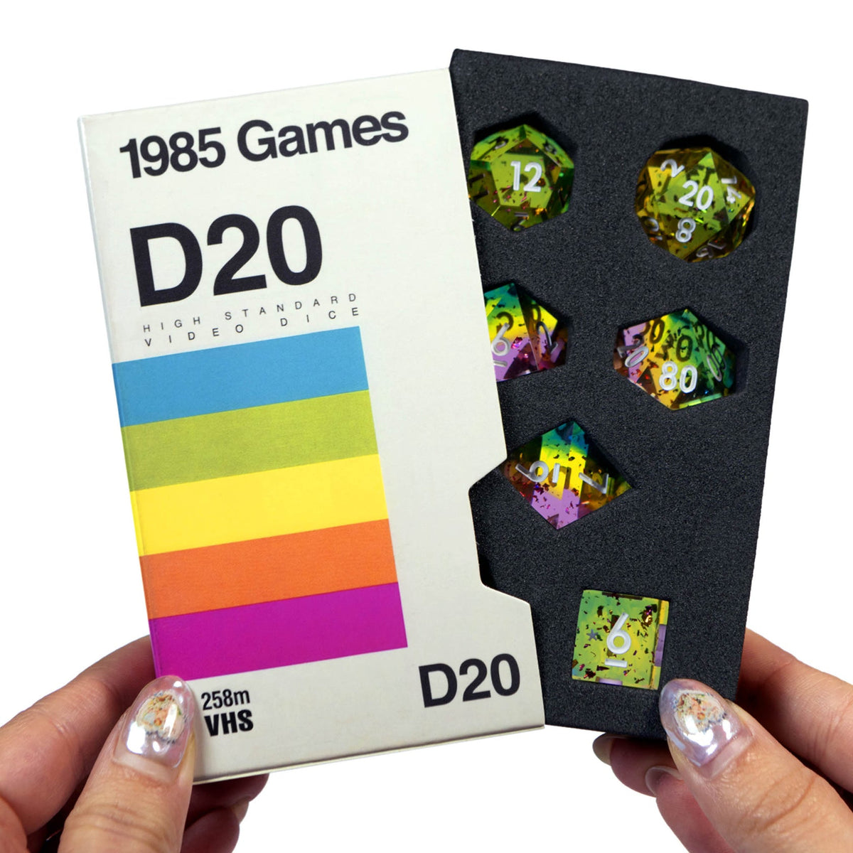 VHS Sharp Edge Dice - Rainbow
