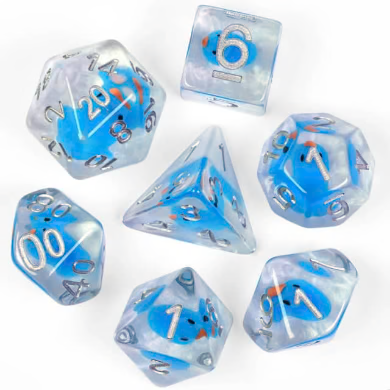 Bubble Bath Duck RPG Dice Set