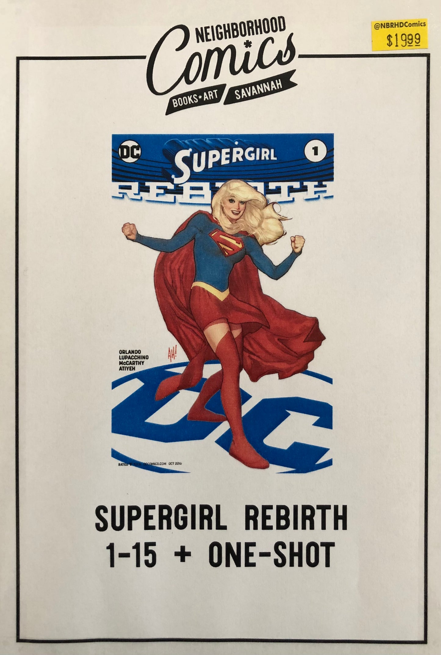 Supergirl Rebirth Set #1-15