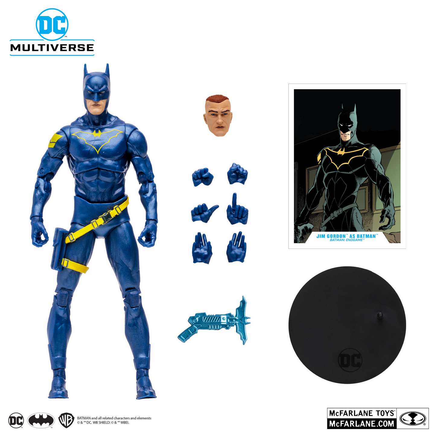 DC Multiverse 7in. Jim Gordon As Batman (McFarlane Platinum Edition)