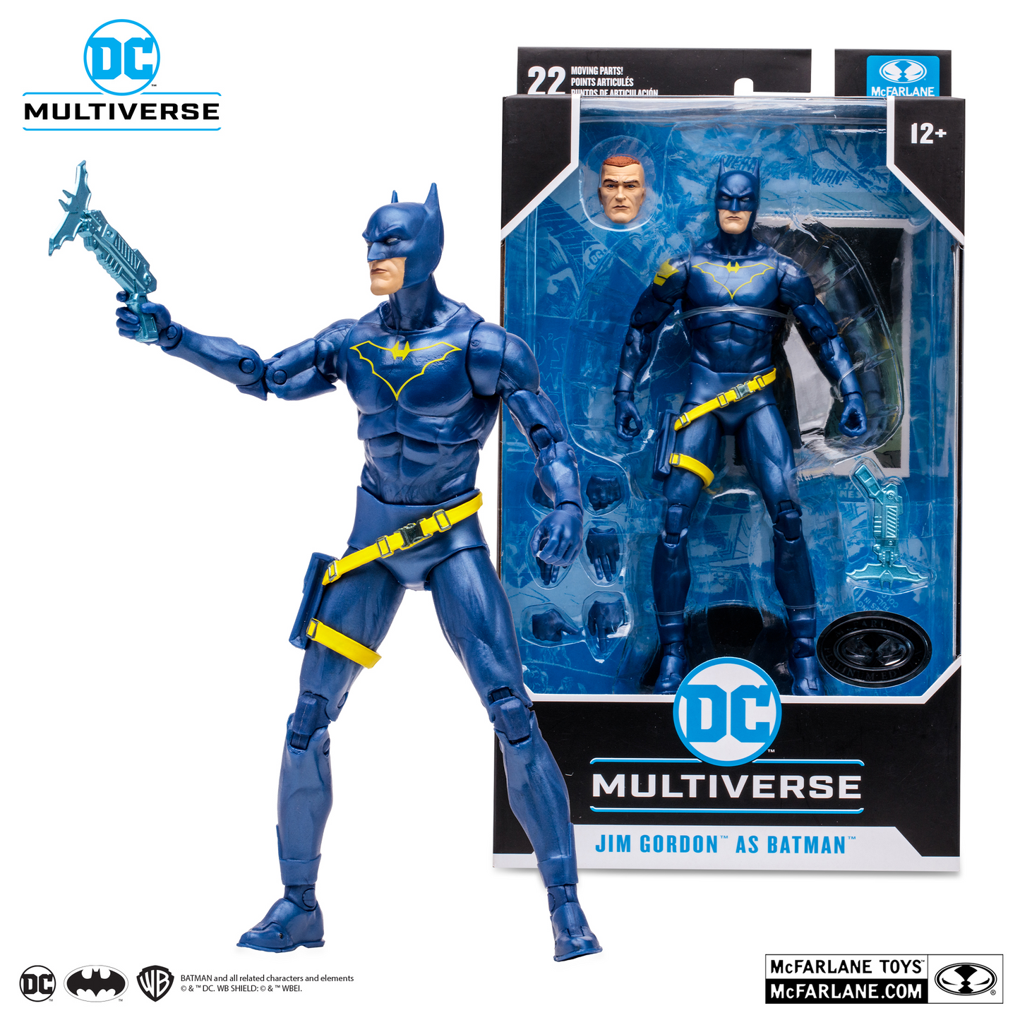 DC Multiverse 7in. Jim Gordon As Batman (McFarlane Platinum Edition)