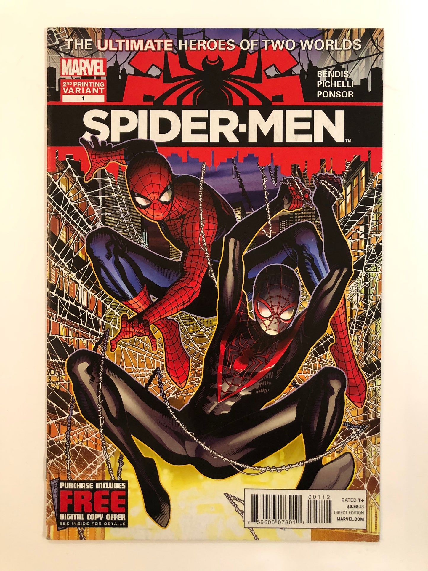 Spider-Men #1 2nd Printing Variant