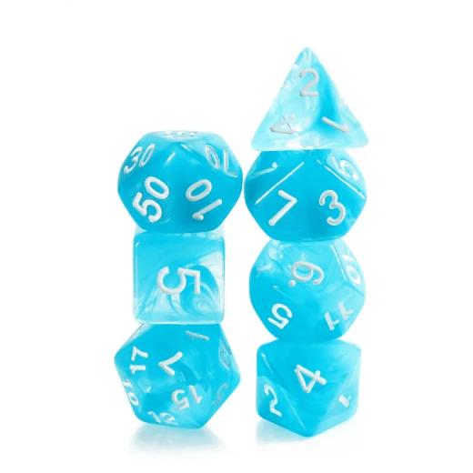 Ocean Swirl Dice Set