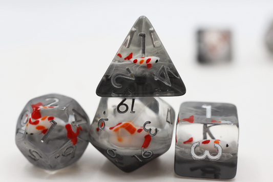 Misty Water Koi RPG Dice Set