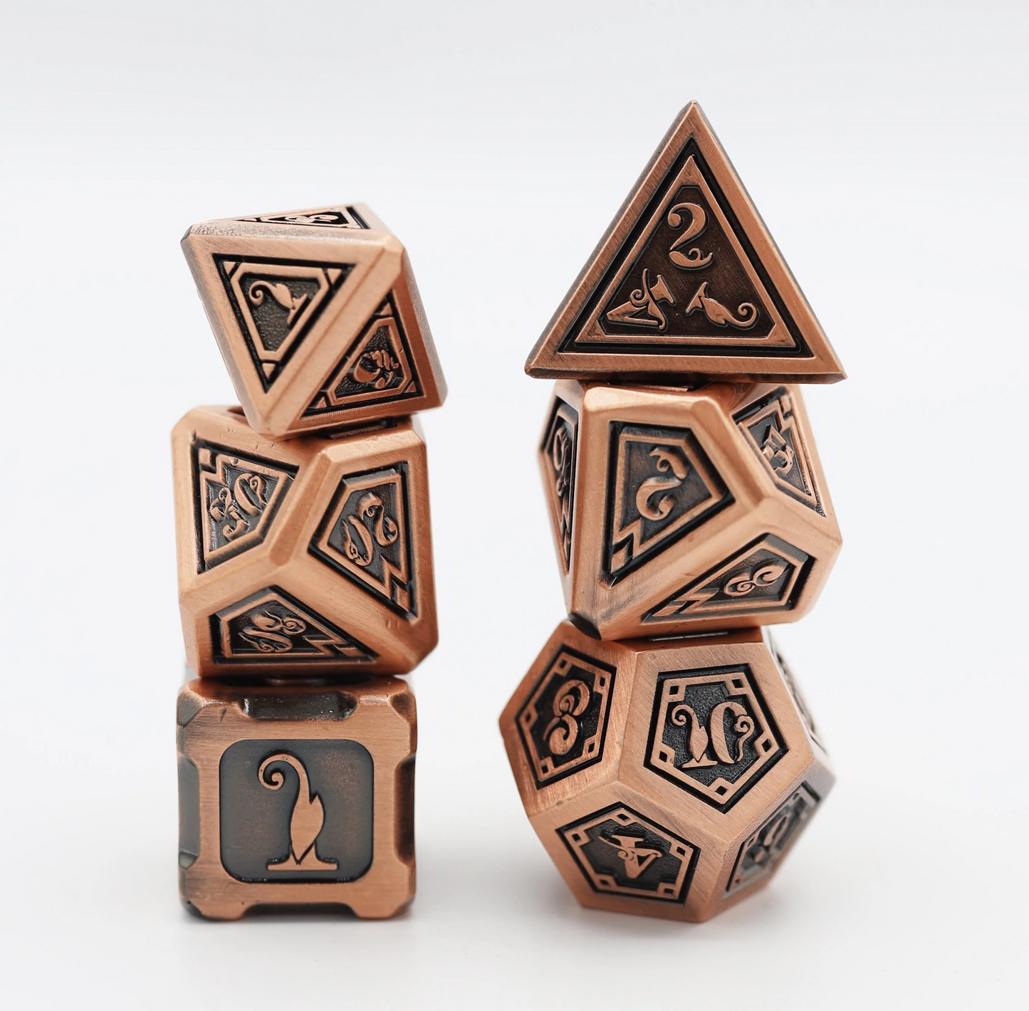 Alchemist Metals Copper Metal Dice Set