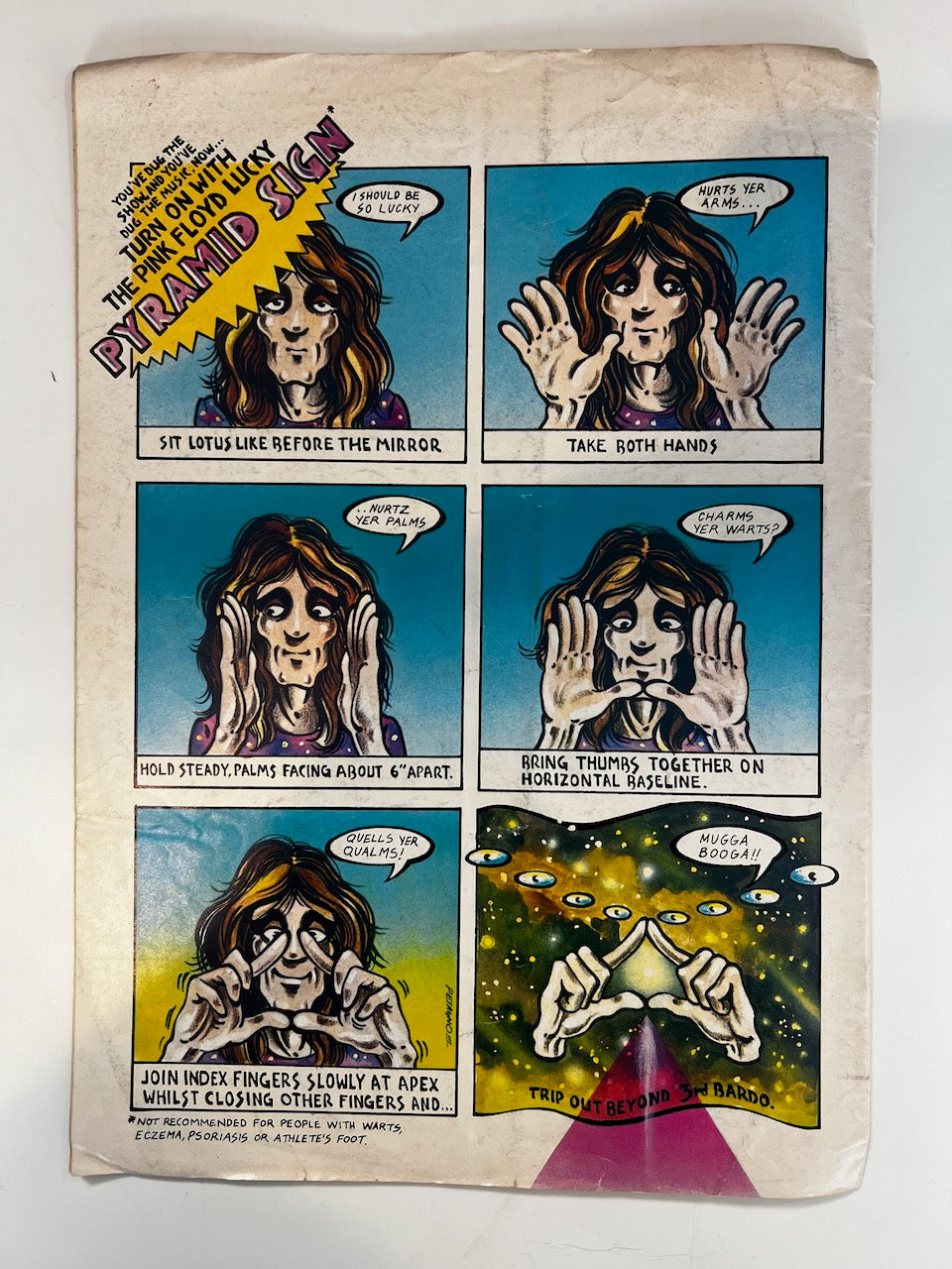 Pink Floyd Comic Magazine Tour Program 1974