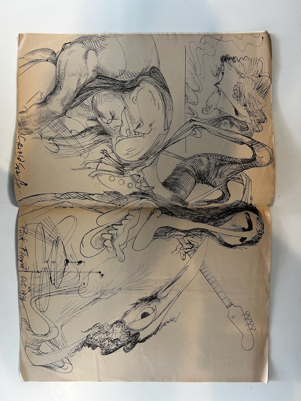 Pink Floyd Comic Magazine Tour Program 1974