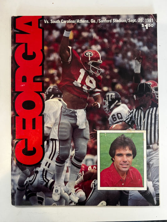 University of Georgia Program Sep 26 1981 USC UGA
