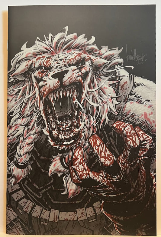 Invincible Universe Battle Beast #1 Bloody Spot Foil Virgin Variant