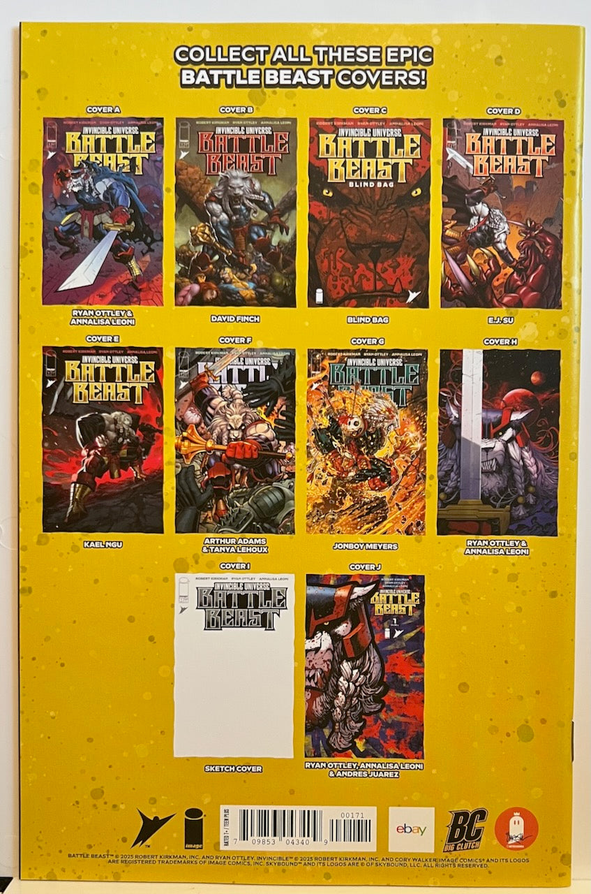 Invincible Universe Battle Beast #1 Caroll eBay Variant