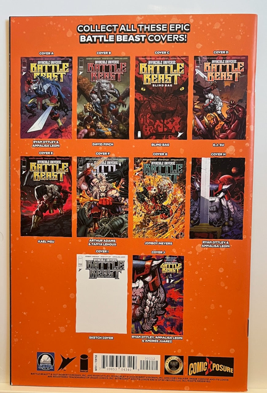 Invincible Universe Battle Beast #1 2nd Print Uribe HeroesCon Virgin Variant