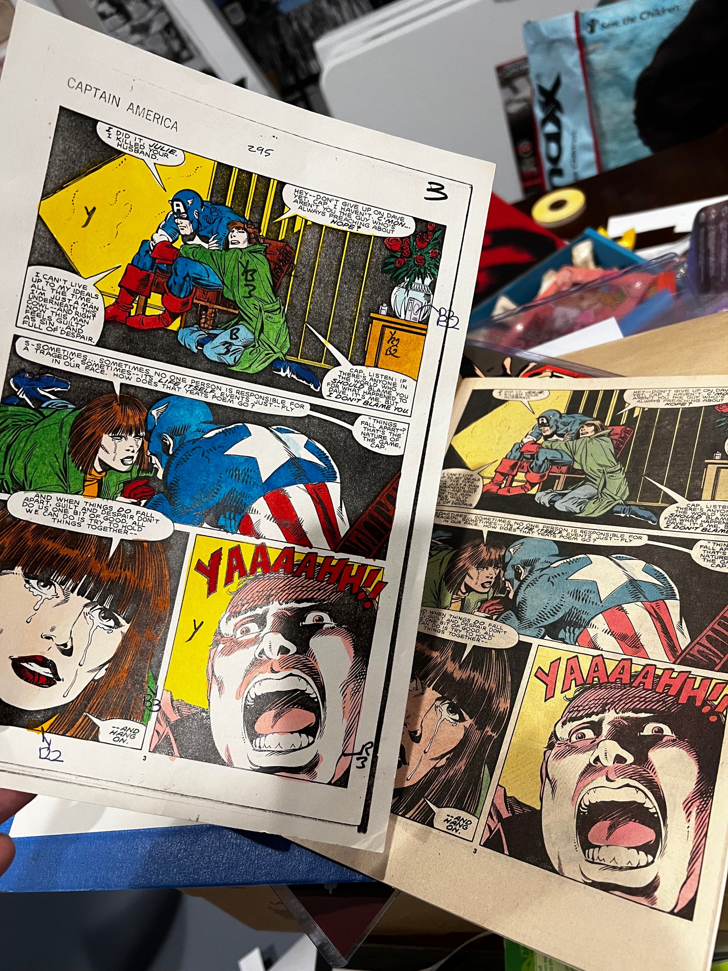 Captain America #295 Pg 3 Color Guide