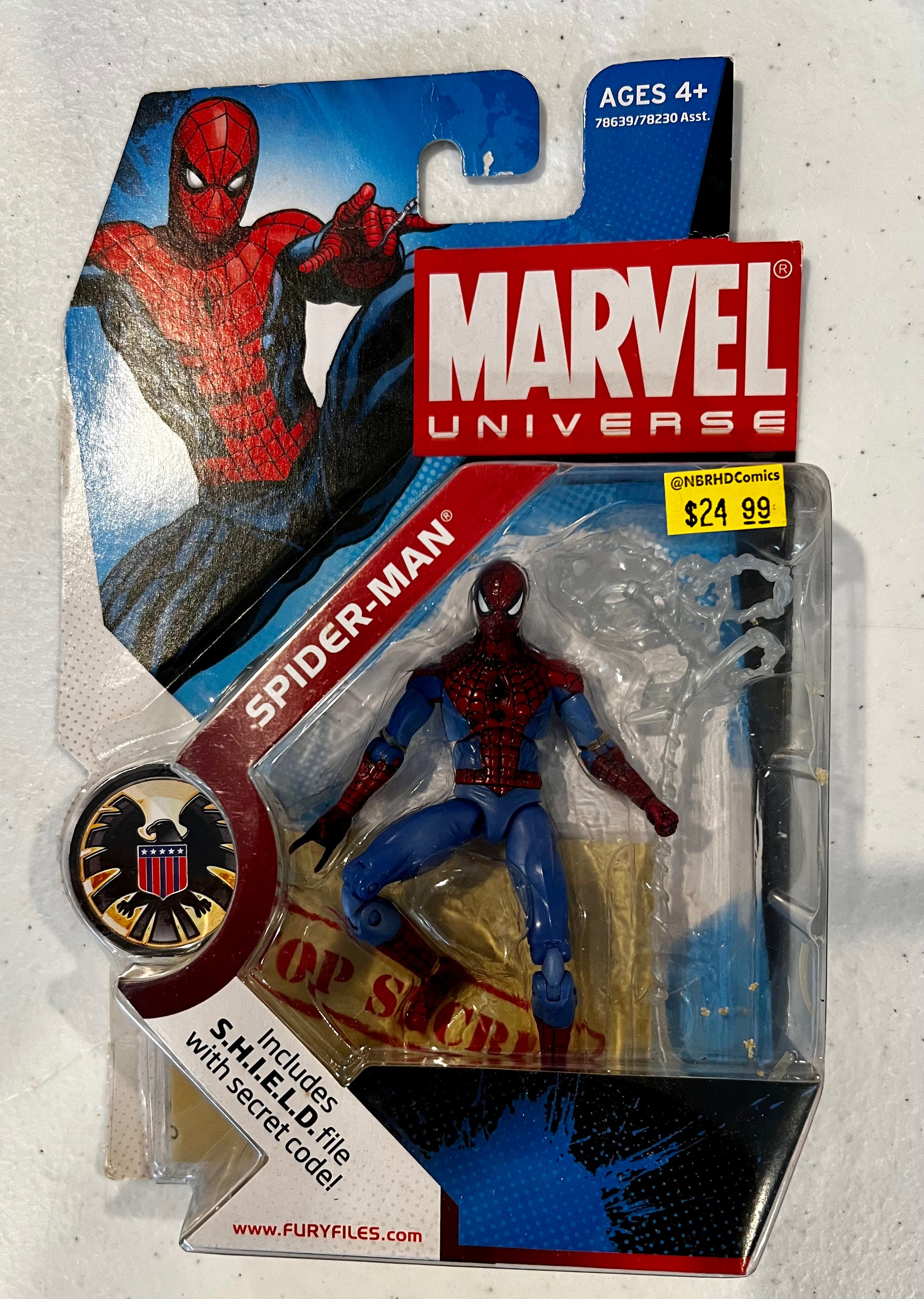 Marvel universe online spider man figure