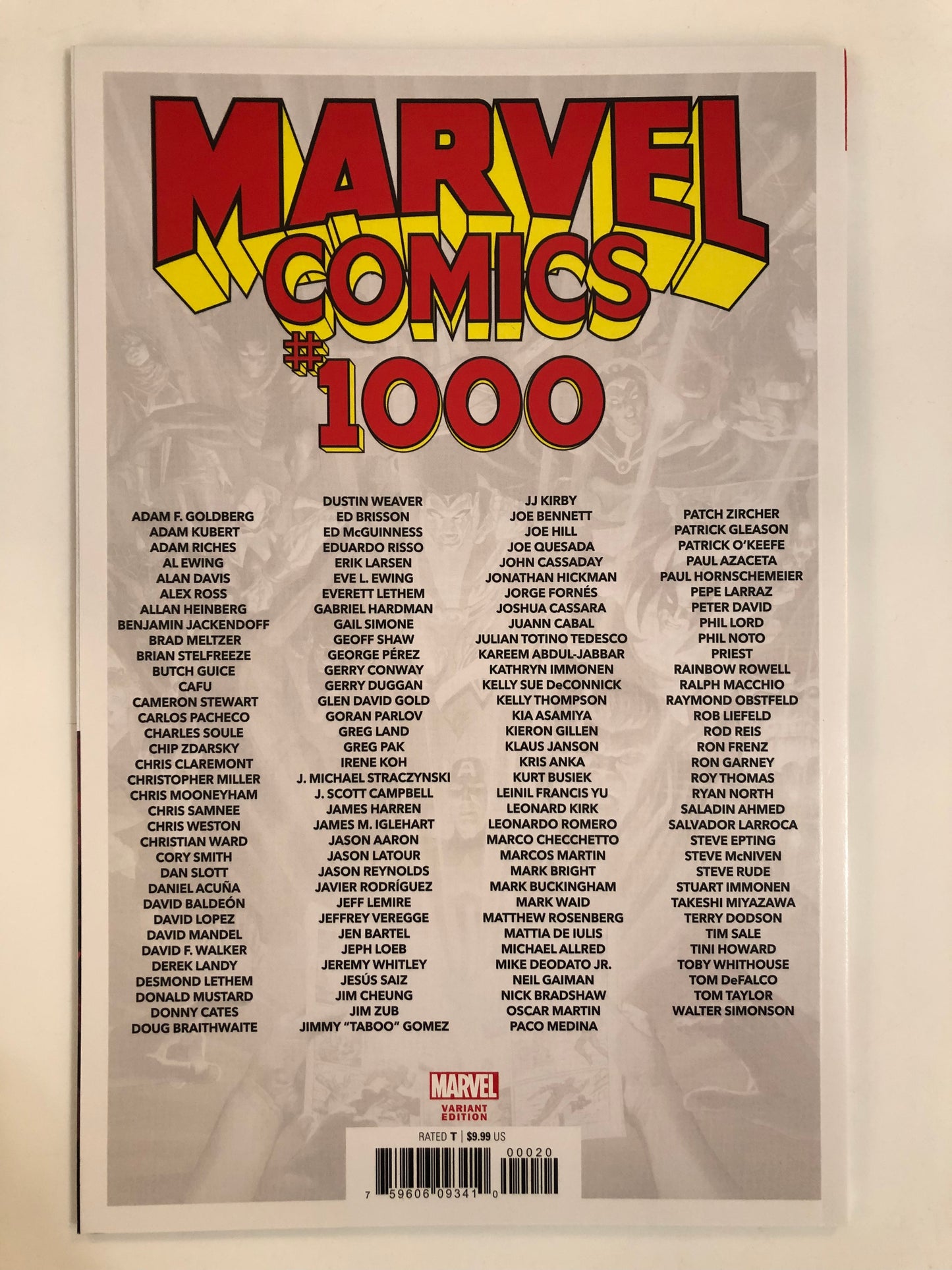 Marvel Comics #1000 Tedesco Variant