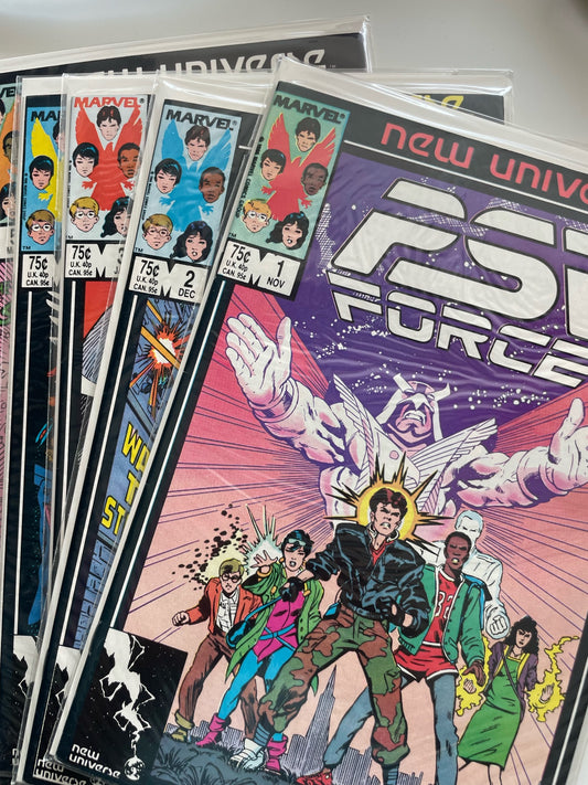 New Universe PSI Force #1-7 Set