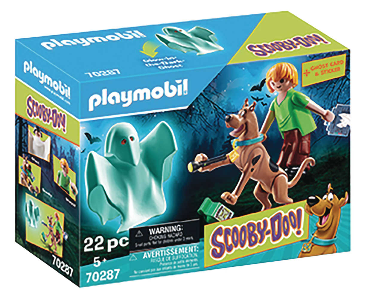 Playmobil Scooby Doo Scooby & Shaggy W/Ghost 2pk Set  (