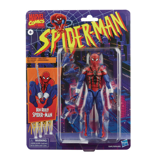 Spider-Man Legends Retro 6in Ben Reilly Spidey Action Figure