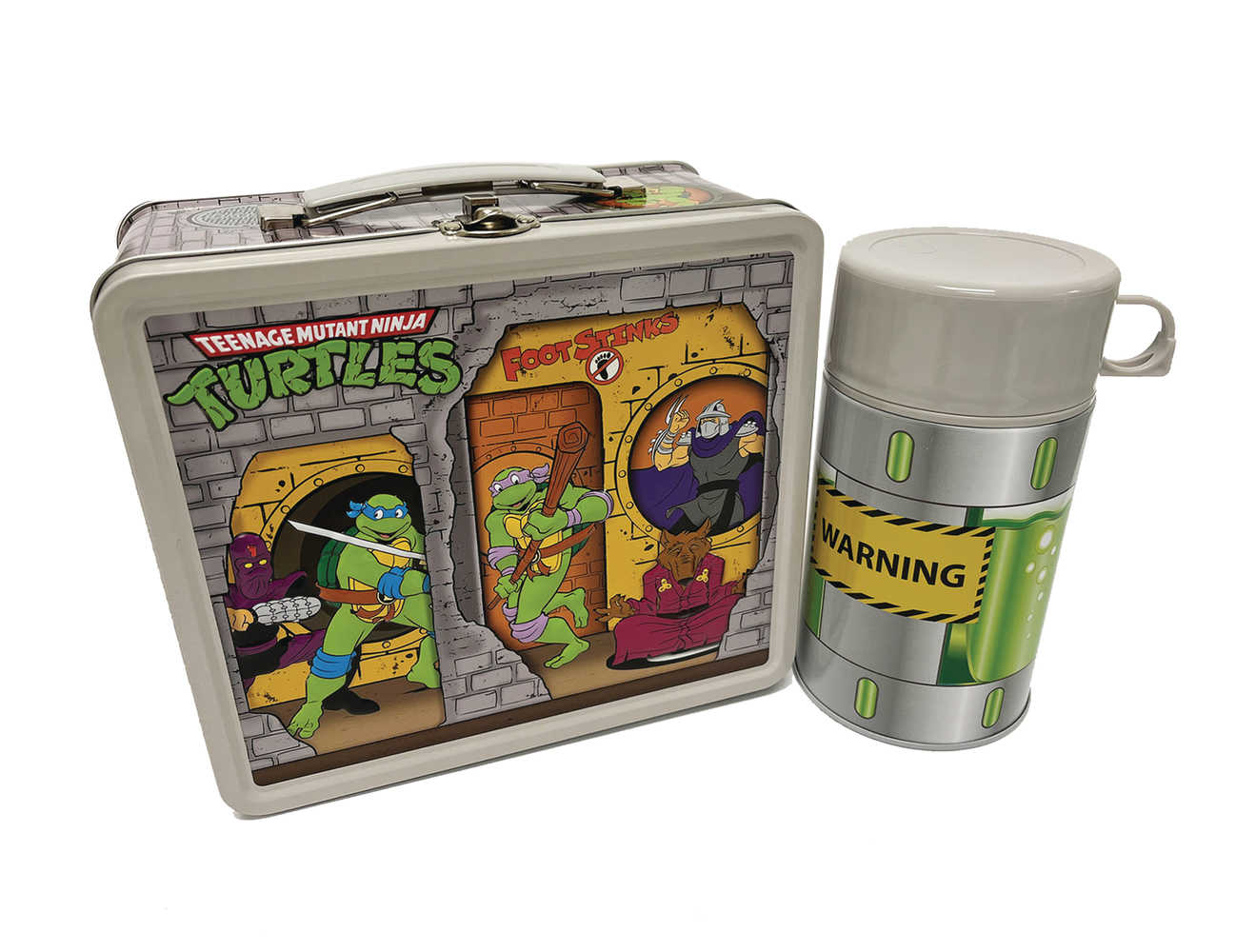 Teenage Mutant Ninja Turtles Animated Sewer Lair Previews Exclusive Lunchbox W/Thermos