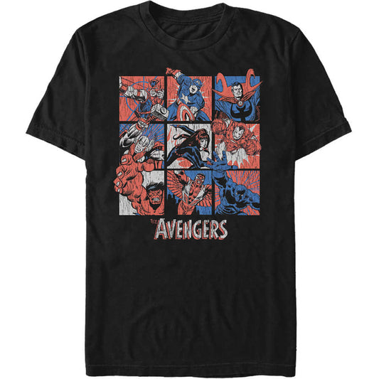 Marvel Heroes Retro Avengers Team T-Shirt XL