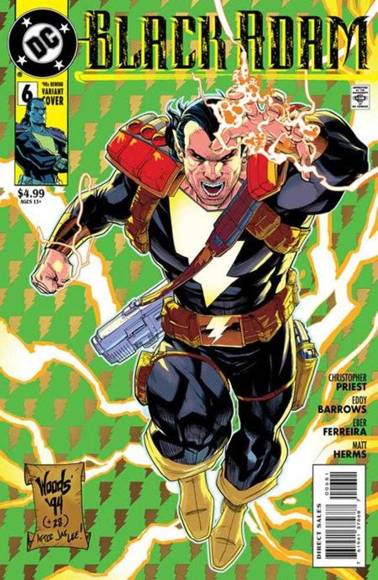Black Adam #6 Cover D Pete Woods 90s Cover Month Card Stock Variant