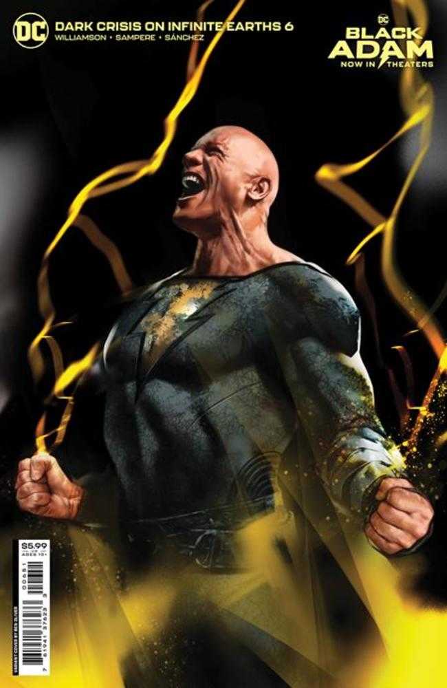 Dark Crisis On Infinite Earths #6 (Of 7) Cover D Ben Oliver Black Adam Movie Card Stock Variant