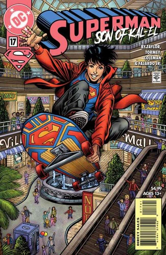 Superman Son Of Kal-El #17 Cover C Steven Butler 90s Cover Month Card Stock Variant (Kal-El Returns)