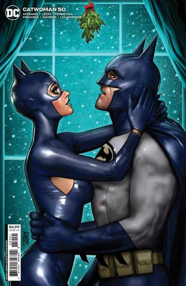 Catwoman #50 Cover D Nathan Szerdy Holiday Card Stock Variant