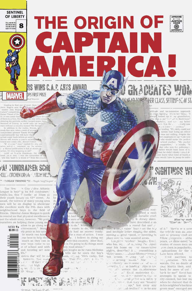 Captain America Sentinel Of Liberty #8 Classic Homage Variant