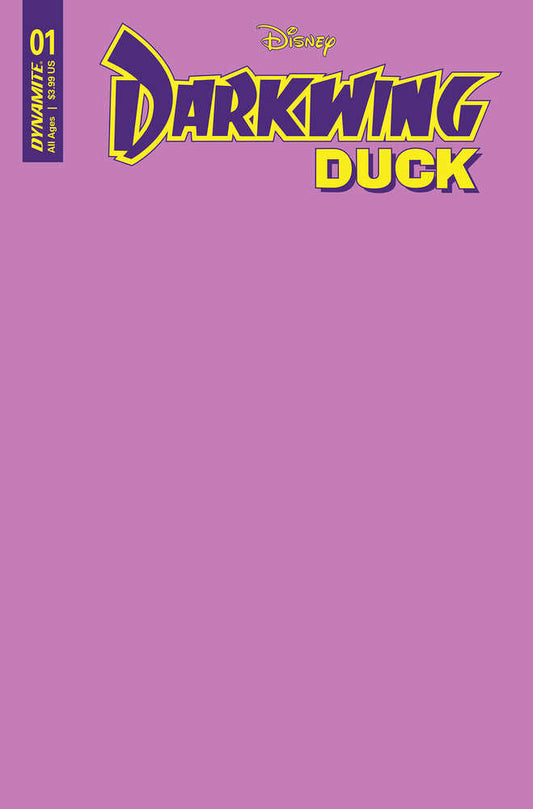 Darkwing Duck #1 Cover F Blank Authentix