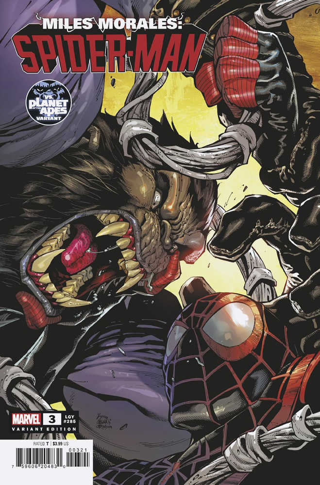 Miles Morales Spider-Man #3 Stegman Planet Of The Apes Variant