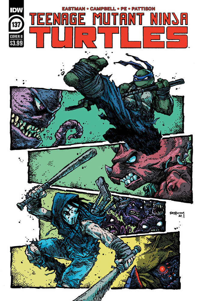 Teenage Mutant Ninja Turtles Ongoing #137 Cover B Kevin Eastman & Campbell