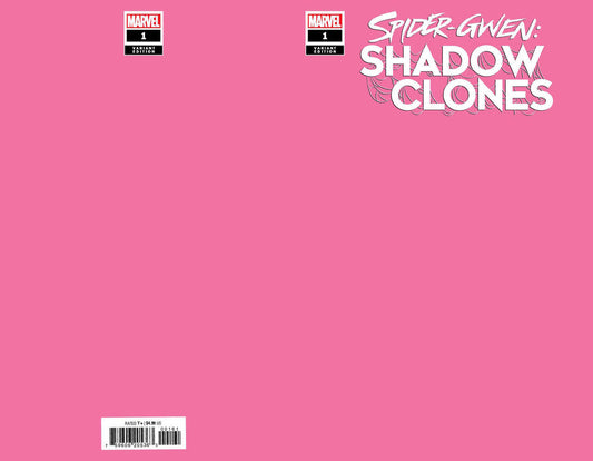Spider-Gwen Shadow Clones #1 Pink Blank Variant
