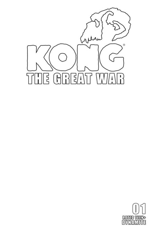 Kong Great War #1 Cover D Blank Authentix