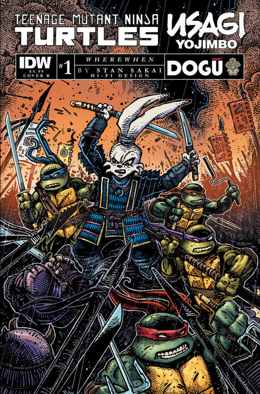 Teenage Mutant Ninja Turtles Usagi Yojimbo Wherewhen #1 Cover B Eastman