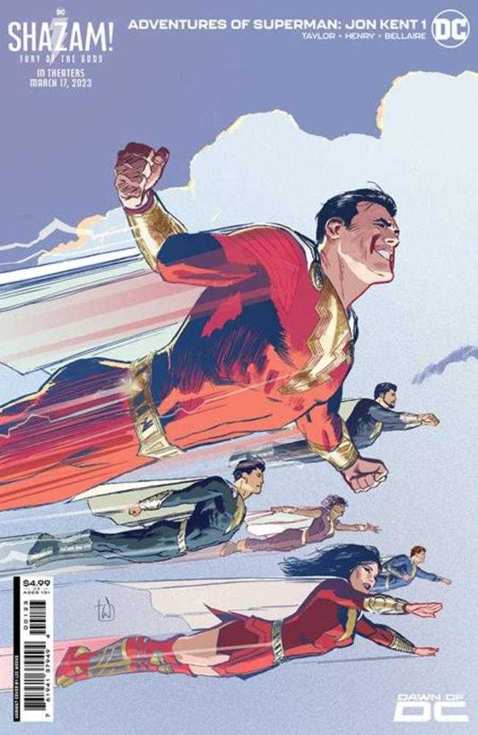Adventures Of Superman Jon Kent #1 (Of 6) Cover H Lee Weeks Shazam Fury Of The Gods Movie Card Stock Variant