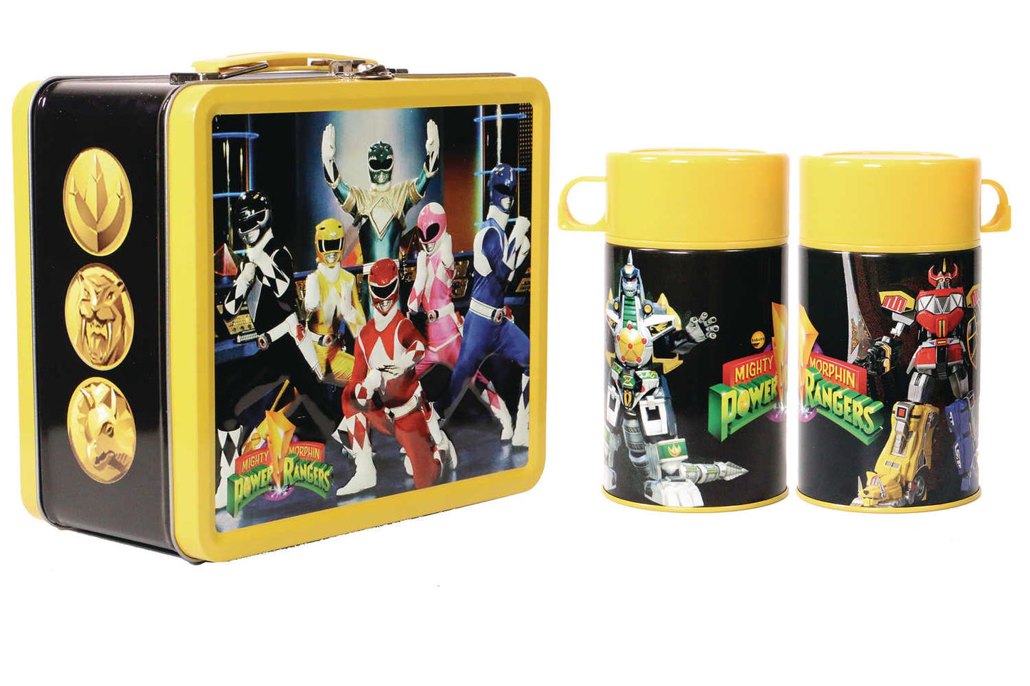 Tin Titans Power Rangers Previews Exclusive Lunchbox & Bev Container