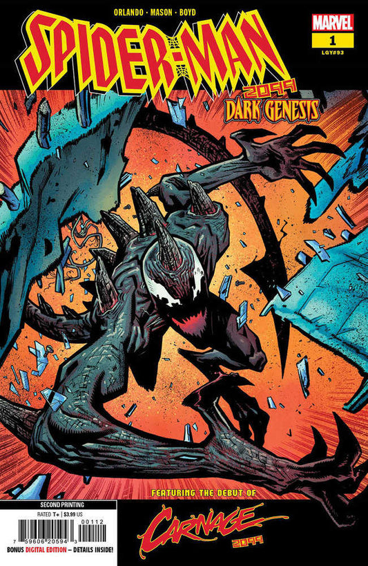 Spider-Man 2099: Dark Genesis 1 Justin Mason 2nd Print Variant