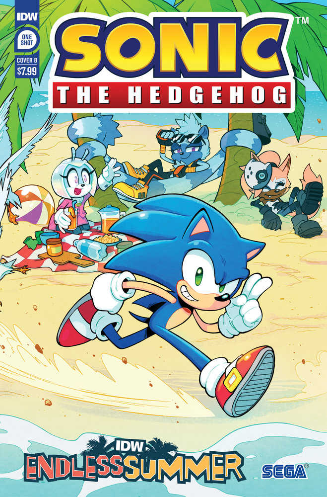 Idw Endless Summer--Sonic The Hedgehog Variant B (Lawrence Connected Cover)