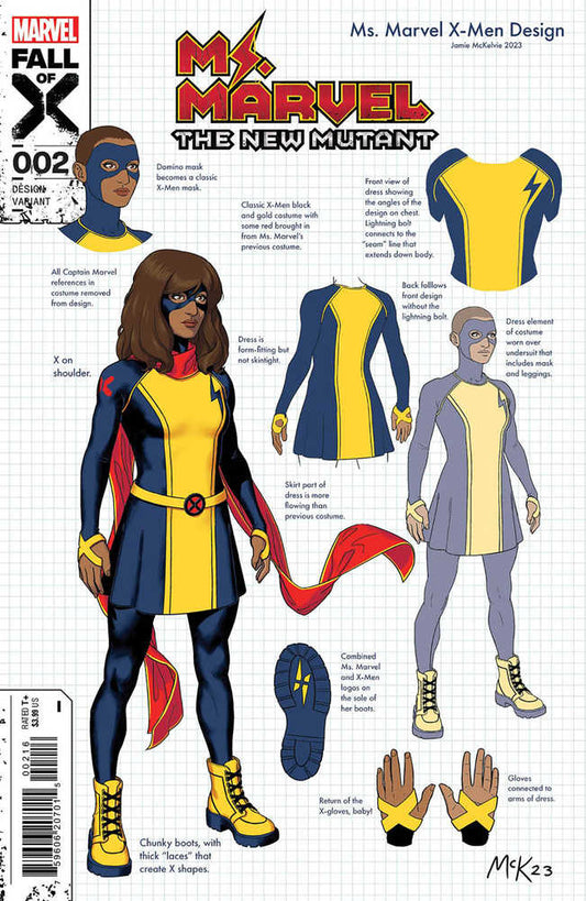 Ms Marvel New Mutant #2 10 Copy Variant Edition Jamie Mckelvie Design V