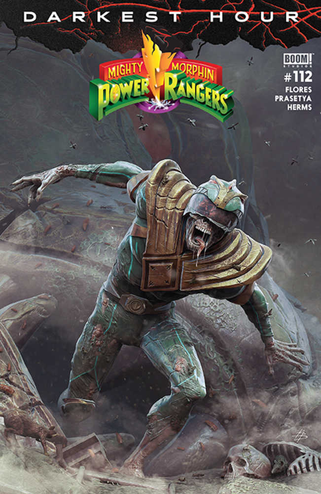 Mighty Morphin Power Rangers #112 Cover B Dark Grid Variant Barend