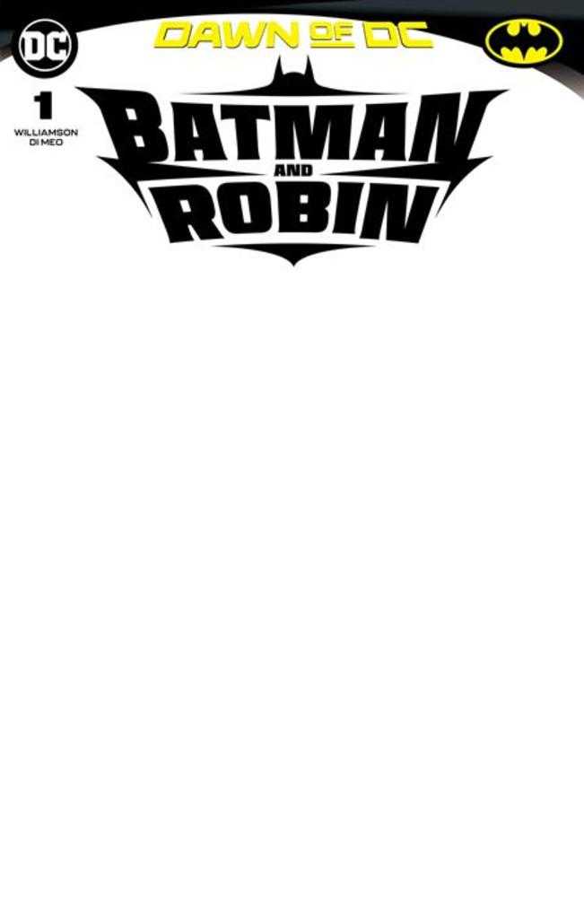 Batman And Robin #1 Cover D Blank Card Stock Variant