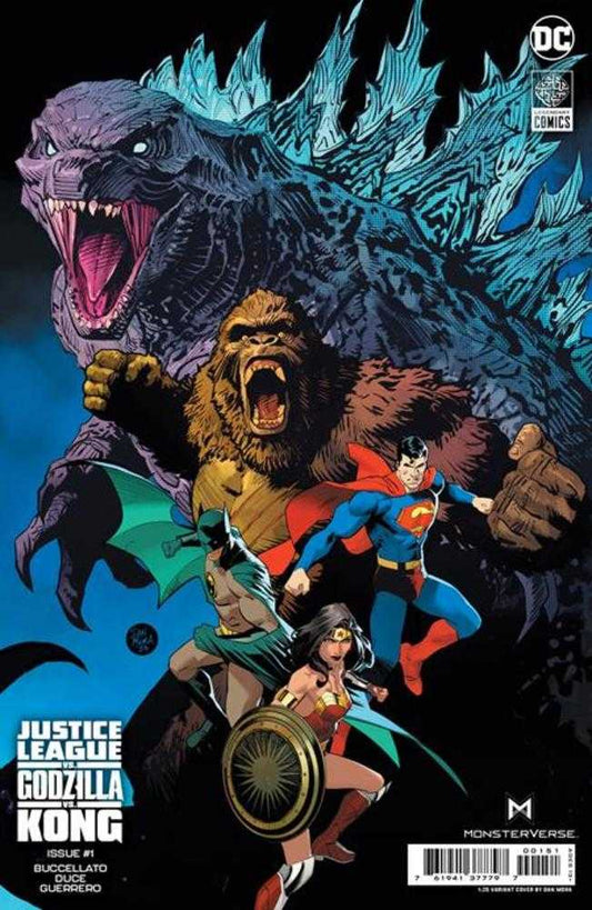 Justice League vs Godzilla vs Kong #1 (Of 7) Cover H 1 in 25 Dan Mora Card Stock Variant