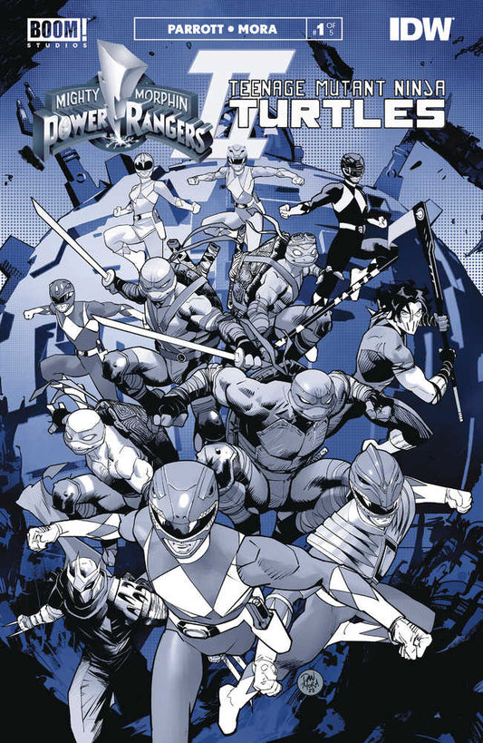 Mmpr Teenage Mutant Ninja Turtles II Black & White Edition #1 Cover A Mora